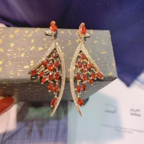 HIBRIDE Fashionable Micro AAA CZ Pave Bright Drop Earrings for Women Multicolor Bridal Wedding Jewelry Brincos bijoux E-672