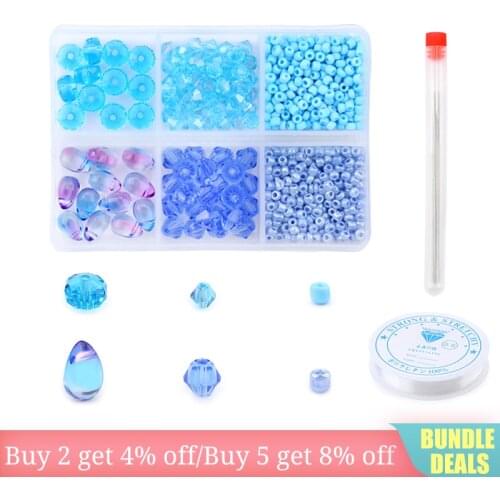 Mixed Shape Crystal Seedbeads Glass Round Drop Beads For Jewelry Making DIY Supplies Jewelry Findings Set Bracelet Accessories