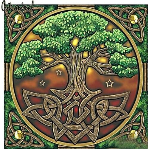 5D Diamond PaintingCartoon magic tree DIY Diamond Embroidery Needlework 3d puzzle picture Mosaic Rhinestone Decoration