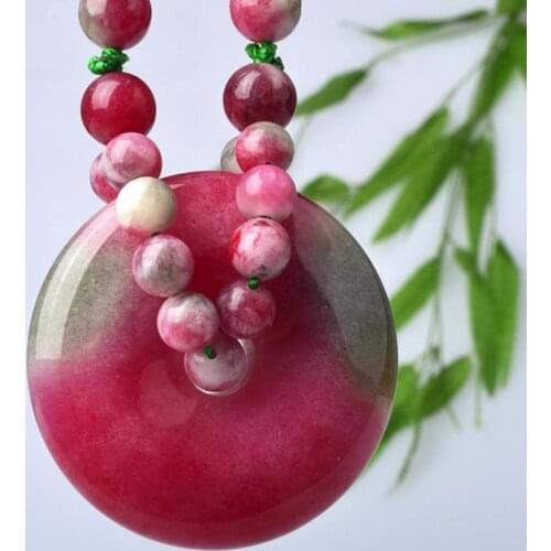 Hot Selling Natural Men Women Hand-Carved Jade Pendant Necklace Charm Jewellery Fashion Accessories Gifts Unisex