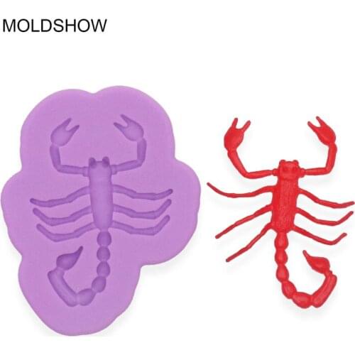 MOLDSHOW NEW Scorpion Prank Joking Funny Fondant Cake Decorating Tools Mould DIY Candy,Clay,resin,Chocolate Baking Silicone Mold
