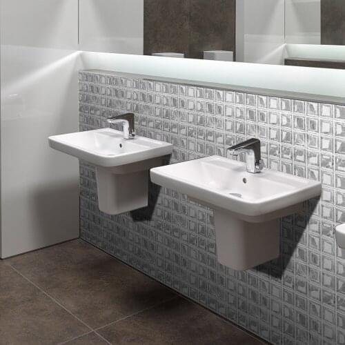 Mosaic Tile Sticker 3D Self-Adhesive Removable Wall Paper Tile DIY Craft Decoration for Kitchen Bathroom Tile Stickers Decor Re