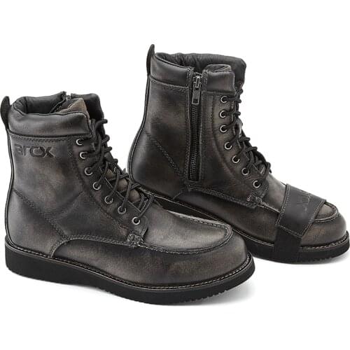 Arcx riding boots motorcycle mens racing boots high top retro casual personality waterproof Martin boots real leather