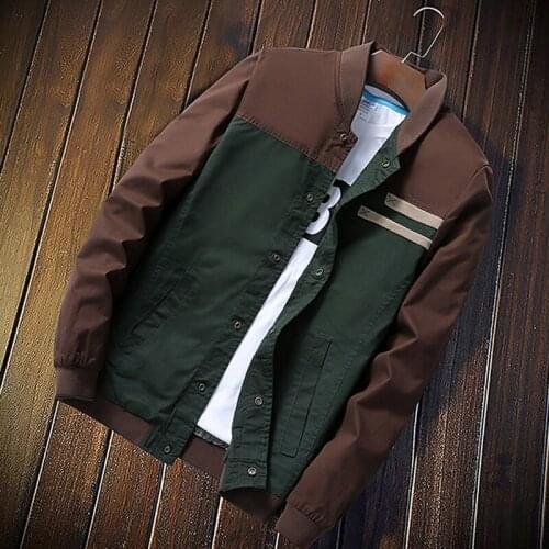 3XL New Mens Jackets Autumn Military Mens Coats Fashion Slim Casual Jackets Male Outerwear Baseball Uniform