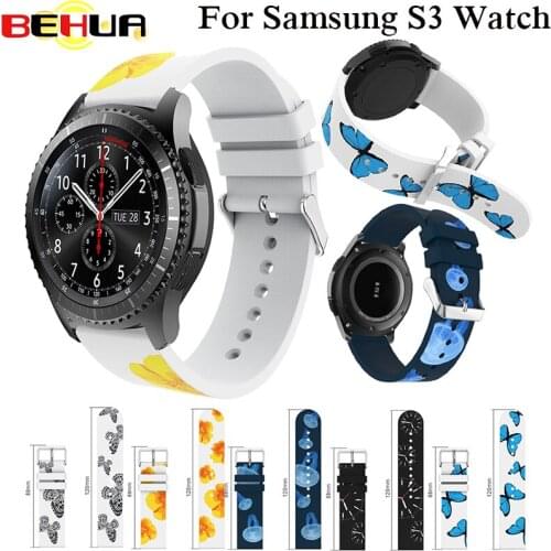 Replacement Watch Band for Samsung Gear S3 Watchband Silicone Sport Wrist Strap Silica Gel Wristband theme Dignity Correa Venda