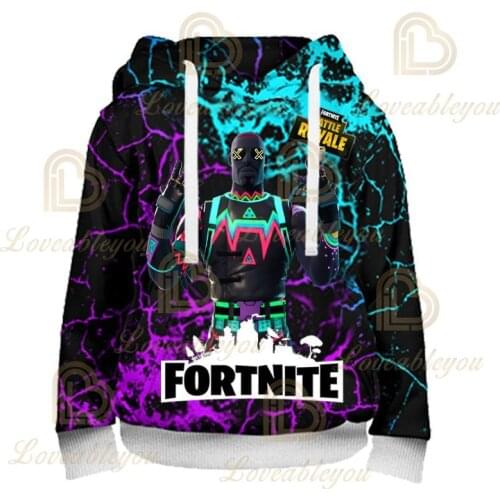 Hot Game Fortnite Boys 3D Hoodies Kids Clothes Funny Game Battle Royale Hoodies Teen Girls Sweatshirt Children Fashion Clothes