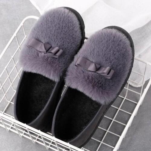 2022 Women Autumn Winter Shoes Flat Heel Slip on Round Toe Loafers Comfort Platform Flats Snow Shoes Slip Resistance Warm Boots