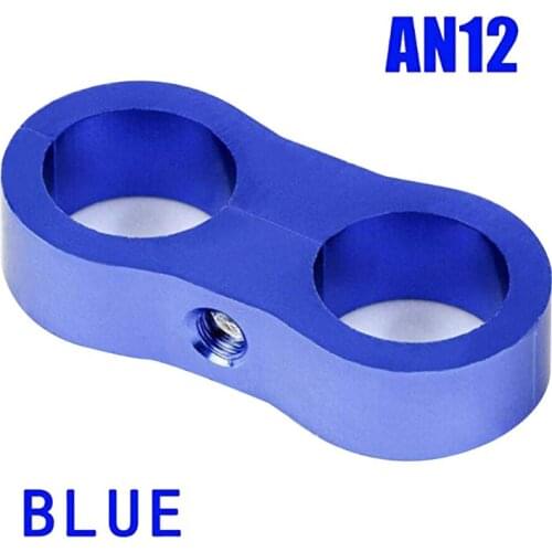 1Pc Stepped Billet Dual AN12 24MM Braided Hose Separator Clamp Cable Fastener