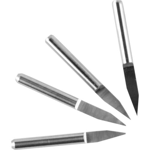 10pcs New Carbide PCB CNC Engraving Machine Router V Bits 25 Degree 0.2mm HUHAO #J3.2502-Tools From Factory