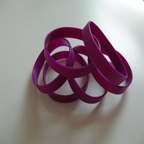 100pcs/Lot Free Shipping high quality purple Silicone writbands with custom logo for promotional gifts B389