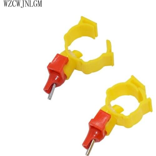 100Pcs chicken nipple 25mm automatic drinking fountain poultry stainless steel nipple chicken and duck drinking fountain