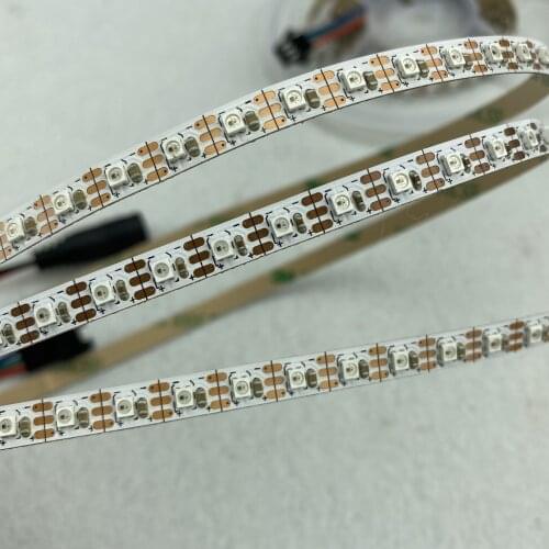 3m/roll addressable 90LEDs/m DC5V SK6805-2427 led pixel strip,RGB full color;5mm wide PCB;IP20;white PCB