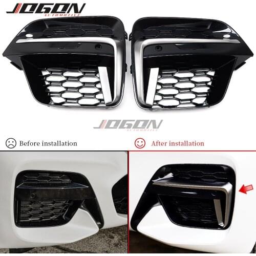 ABS For BMW X3 G01 / X4 G02 2018 2019 2020 Car Front Fog Light Lamp Cover Grille Sport Trim Accessories