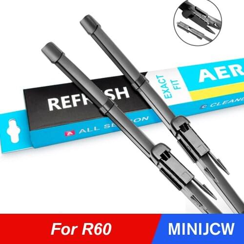 Auto Windshield Wiper Blade Windscreen Washers 20"&19" Fit Pinch Tab Arms for Mini Cooper One S Countryman R60 Car Accessories