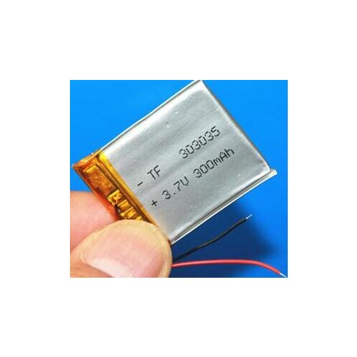 Free shipping 2pcs/lot 303035 3.7v 300mah lithium polymer li-po li-ion rechargeable battery for Mp3 GPS PSP drive recorder