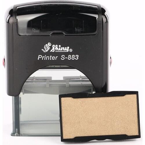 Shiny S-883 18 x 47mm Self Inking Rubber Stamp Custom Office Stationary Business Mini Stamper Printing Kit Free Shipping