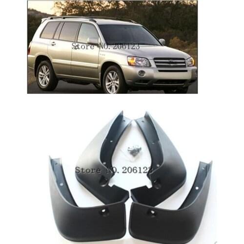 Car Front Rear Mud Flaps for Toyota Highlander 2005 -2008 2009 2010 Splash Guards Mudguards for Fender
