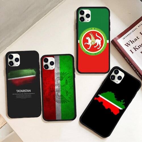 Tatarstan National Flag Phone Case Rubber For iphone 12 11 Pro Max Mini XS Max 8 7 6 6S Plus X 5S SE 2020 XR cover