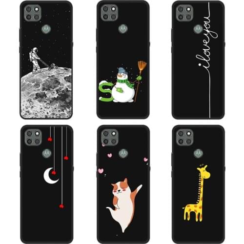 Case For Moto G9 Power Phone Case Back Cover Black Softness Silicone Bumper