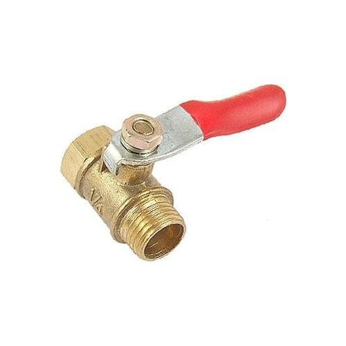 Dual Port Male to 13mm F Thread Lever Handle Ball Valve