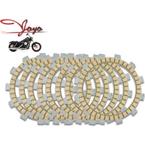 Motorcycle Paper-based Wet Clutch Friction Plates For Dirt KX125 1990-1992 KDX200 1989-1993