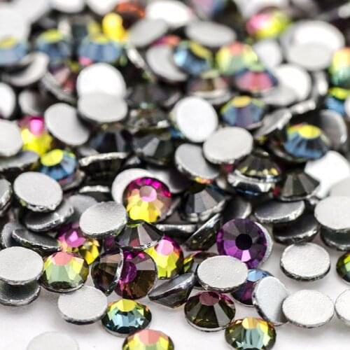 Ss2-ss16 crystal Flatback rhinestones Non hotfix Nail Art Decoration phone case DIY dancing costume Dress jewelry Bead