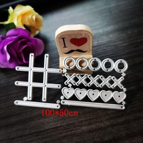 Metal cutting die cutting die love heart cross die DIY scrapbook album relief decoration technology