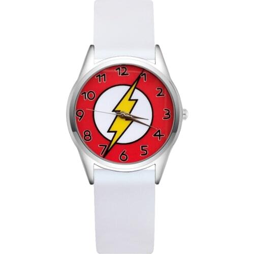Cute Cartoon lightning style Childrens Watches Womens Students girls Boys Quartz Soft Silicone strap Wrist Watch JC98