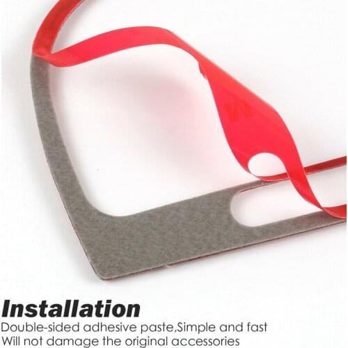 Console Air Vent Panel Cover Frame Trim Sticker Carbon Fiber for Golf 6 MK6 2008 2009 2010 2011 2012 (Red)