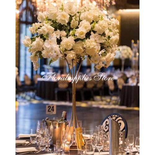 New style Wedding Decoration Accessories Artificial Flower Stands Table Centerpiece Vase Backdrop DIY Elegance Columns decor
