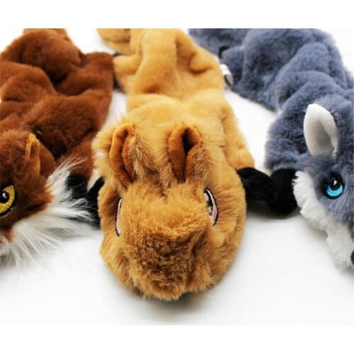 1pcs Pet Supply Cute Papa Fox Plush Dog Toy Making Sound Toy Chew Toy Fast Shipping
