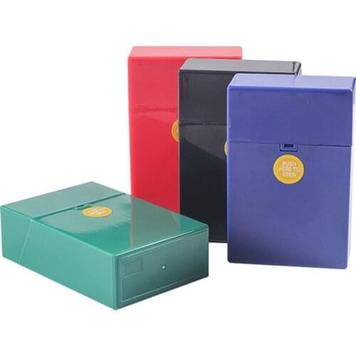 Cigarette box with 20 cigarettes inner buckle outer buckle automatic pressing flip-top cigarette case portable moisture-proof