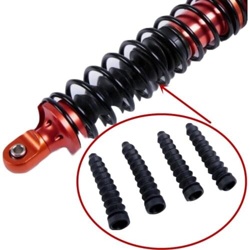 8MM Shock Tower Shaped Bellows Damping Dust Cover for 1/5 HPI RV KM BAJA 5B 5T 5SC RC Car Car Update Parts 4pcs/set