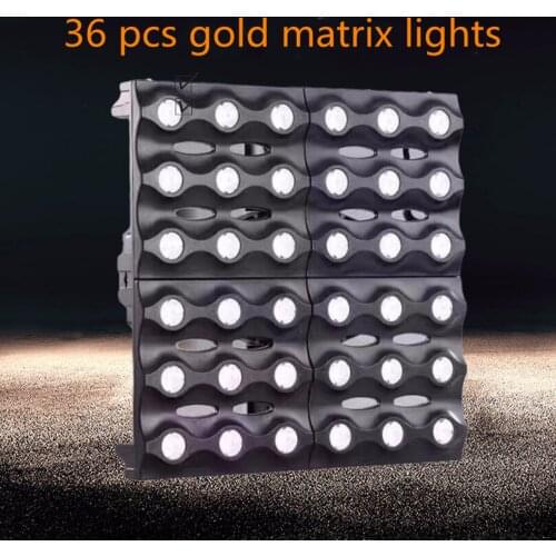Stage lighting 36 gold matrix lights show lights colorful flash bar wedding face light par light