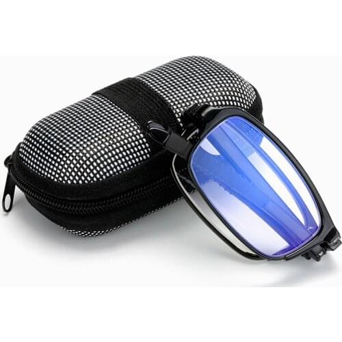 2021 Folding Reading Glasses With Case Men Women Design Reading Glasses Folded Spectacles Spectacles Frame TR Glasses +1.0~+4.0