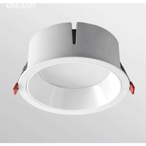 Spotlights Deep Tube Anti-glare Led Luminaires Spot Light Embedded Ceiling Lamp Without Main Lighter Home Indoor Store Downlight