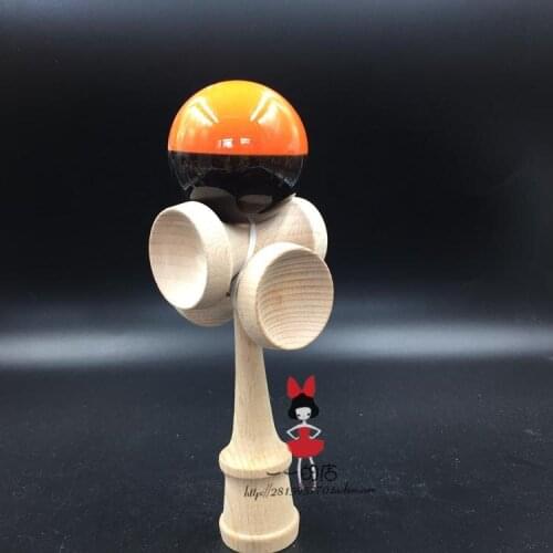 TWB retail pu paint half piece 5cup Game ball skills with a sword jade jade sword ball kendama