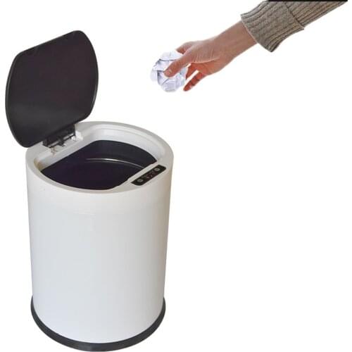 12L Intelligent Trash Can Automatic Sensor Dustbin Smart Sensor Electric Waste Bin Home Rubbish Can For Kitchen Bathroom Garbage