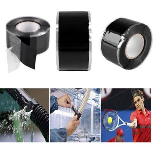 Waterproof Silicone Seal Leaky Hoses Self Fluxing High Pressure Self Adhesive Tapes Pipe Tubing Electrician