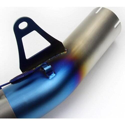 60mm Slip On Motorcycle Exhaust Mid Connect Tube Middle Link Pipe Stainless Steel Exhaust System For BMW S1000RR 2015 2016