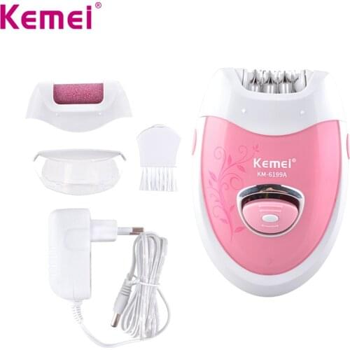 Kemei Women Shaver Bikini Depilador Facial Hair Underarm Epilator Body Removal USB Multifunction Lady Travel Razor Dropshipping