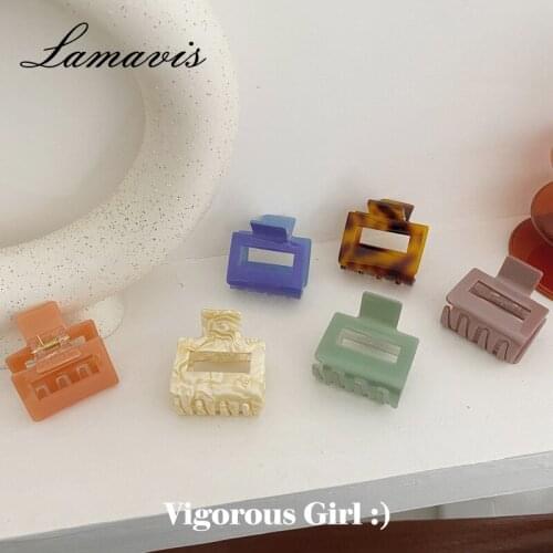 2020 New French Grab Clip White Purple Multi-color Grab Clip Korean Style Red Temperament Hairpin Hair Grab Wild Hair Clip Cute