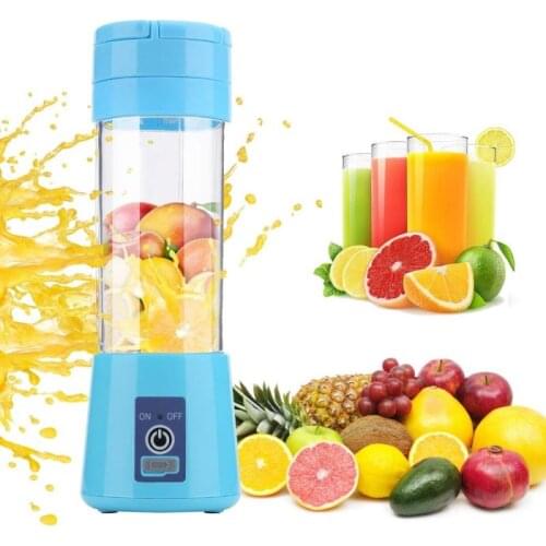 380ml USB Rechargeable Portable Blender Mixer 6 Blades Juicer Juice Citrus Lemon Vegetable Fruit Smoothie Squeezer High Quality