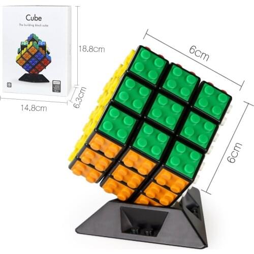 3X3X3 Magic Cube Building Blocks Magic Cube Model Toys Kids Compatible City Educational Toys Children Boys Gifts