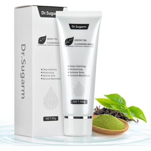 40g Green Tea Peeling Tearing Face Mask Blackhead Mask Skin Care Deep Cleansing Pore Strip Remove Acne Nose Black Green Tea Mask