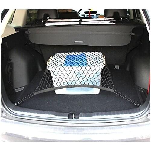 Car Mesh Cargo Net Holder Trunk Auto Elastic Storage 4 Hook For Audi A3 A4 A5 A6 A7 A8 Q3 Q5 Q7 For BMW 3 5 7 X3 X4 X5 X6 GT5 GT