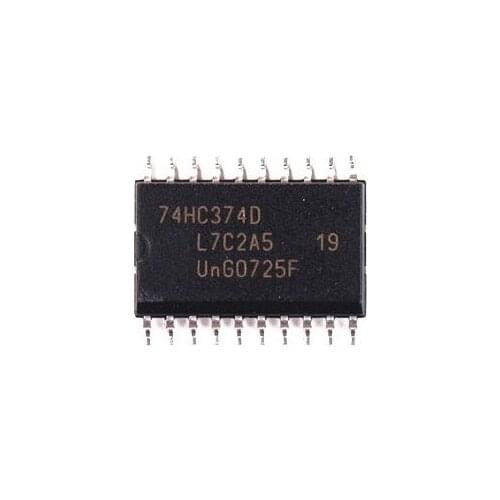 Free Shipping 100Pcs 74HC374D 74HC374 SOP-20 7.2MM
