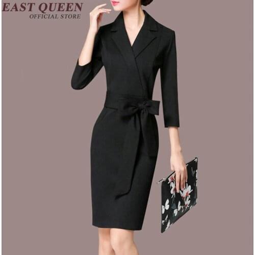 Business dress for women office female ladies social dress for work office uniform designs women winter dress 2018 KK1101