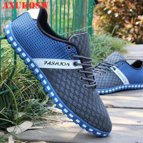 Men Lace-up Casual Shoes light Breathable Fabric Cloth Patchwork Running Shoes Men Loafers Slip On Mens Driving Shoes Trainers
