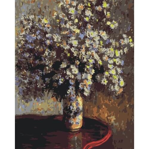 Regent Hello Flower Street Frame Painting By Numbers Canvas Colouring Landscape Handpainted Artwork Diy Gift Wall Home Decor